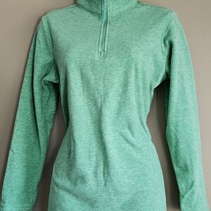 Women's Mint Green Quarter-Zip Pullover